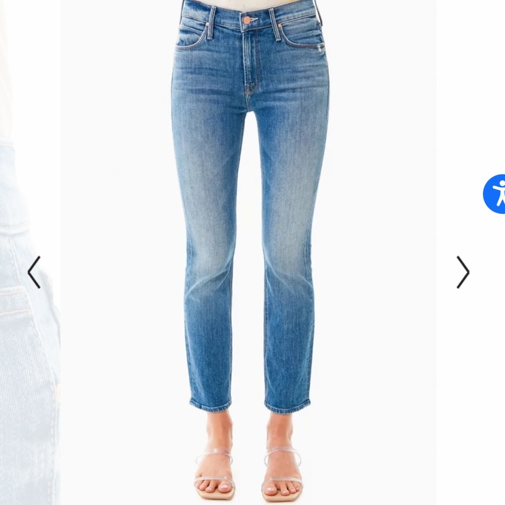 Mother midrise Dazzler ankle jean